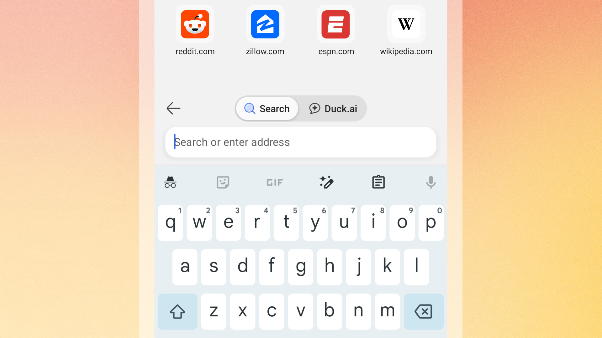 Bottom Address Bar Capability